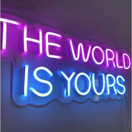 The World IS Yours Neon Sign Signs Smithers of Stamford £120.00 