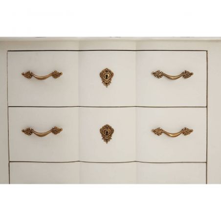 Louis French White Chest of Drawers Smithers Archives Smithers of Stamford £665.00 Store UK, US, EU, AE,BE,CA,DK,FR,DE,IE,IT,...