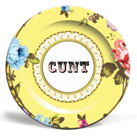 CUNT Art Plate Tableware Smithers of Stamford £28.00 Store UK, US, EU, AE,BE,CA,DK,FR,DE,IE,IT,MT,NL,NO,ES,SECUNT Art Plate p...