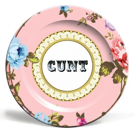 CUNT Art Plate Tableware Smithers of Stamford £28.00 Store UK, US, EU, AE,BE,CA,DK,FR,DE,IE,IT,MT,NL,NO,ES,SECUNT Art Plate p...