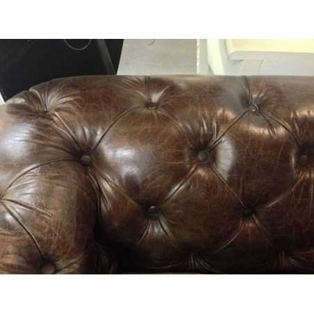 Vintage Distressed Leather 2 Seater Chesterfield Sofa Smithers Archives Smithers of Stamford £2,654.00 ,B