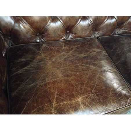 Vintage Distressed Leather 2 Seater Chesterfield Sofa Smithers Archives Smithers of Stamford £2,654.00 ,B