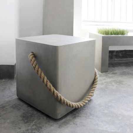 Concrete Cube Stool Furniture Lyon Beton £875.00 