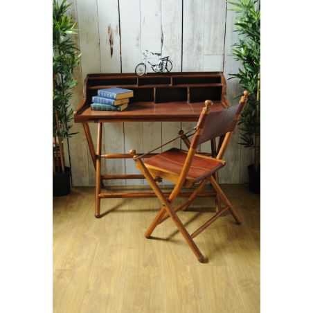 Leather Top Wooden Writing Desk Smithers Archives Smithers of Stamford £560.00 