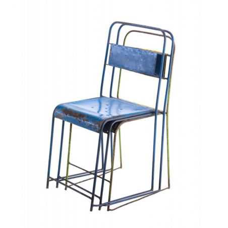 Vintage School Stacking Chairs Industrial Furniture Smithers of Stamford £71.00 