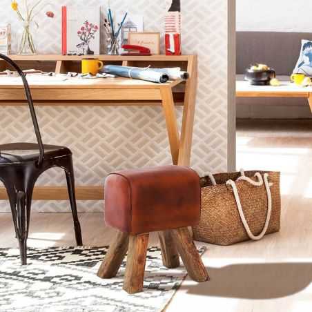 Leather Horse Pommel Stool Furniture Smithers of Stamford £139.