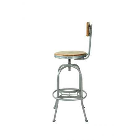 Vintage Swivel Bar Stool With Backs Industrial Furniture Smithers of Stamford £356.00 Store UK, US, EU, AE,BE,CA,DK,FR,DE,IE,...