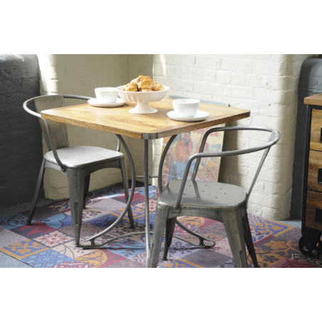 Bistro Small 80 cm Dining Table Industrial Furniture Smithers of Stamford £455.00 