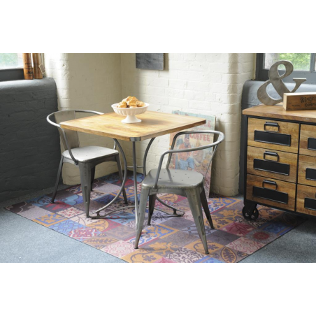 Bistro Small 80 cm Dining Table Industrial Furniture Smithers of Stamford £455.00 