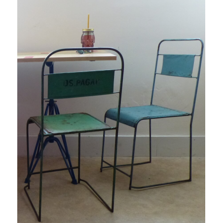 Vintage School Stacking Chairs Industrial Furniture Smithers of Stamford £71.00 