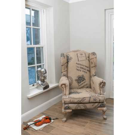 The Post Master Wingback Armchair Smithers Archives Smithers of Stamford £1,061.25 