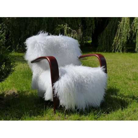 Mongolian Sheepskin Chair Money For Nothing BBC Smithers of Stamford £2,437.50 