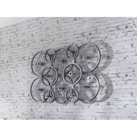 Bike Wheel Recycled Wall Art Retro Gifts Smithers of Stamford £618.