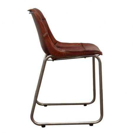 Leather Industrial Cowhide Dining Chair Smithers Archives Smithers of Stamford £222.50 