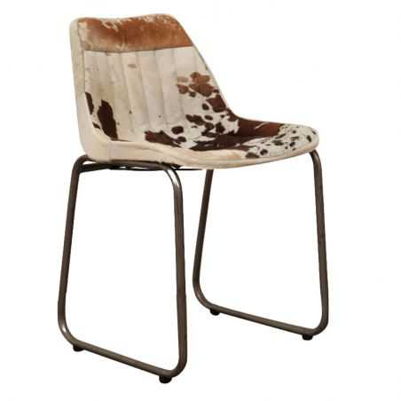 Leather Industrial Cowhide Dining Chair Smithers Archives Smithers of Stamford £222.50 