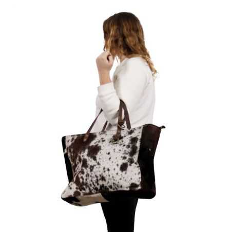 Cowhide Fur Shopping Bag Personal Accessories Smithers of Stamford £300.00 