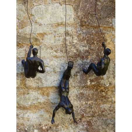 Climbing Men Wall Sculpture Retro Ornaments Smithers of Stamford £83.00 