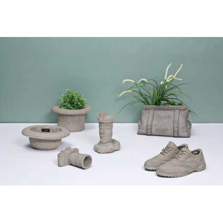 Concrete Top & Bowler Hat Garden Planter Retro Ornaments Seletti £54.42 