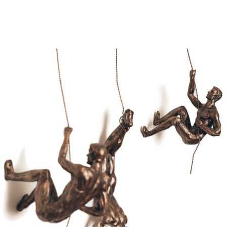 Climbing Men Wall Sculpture Retro Ornaments Smithers of Stamford £83.00 