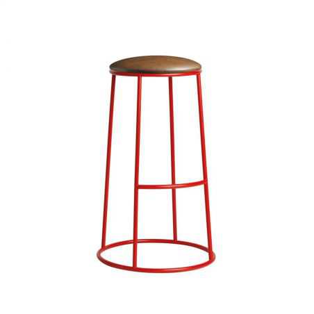 Industrial Red Bar Stool Industrial Furniture  £248.