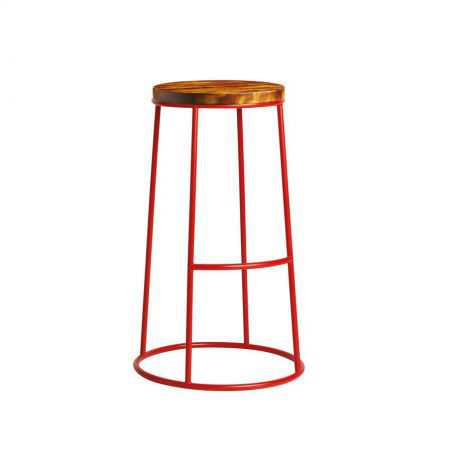 Industrial Red Bar Stool Industrial Furniture  £248.