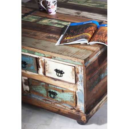 River Boat Reclaimed Wood Storage Coffee Table Reclaimed Wood Furniture Smithers of Stamford £700.00 