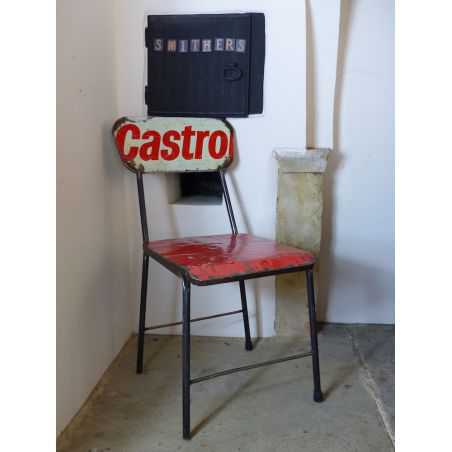 Castrol Oil Drum Dining Chair Man Cave Furniture & Decor Smithers of Stamford £261.00 