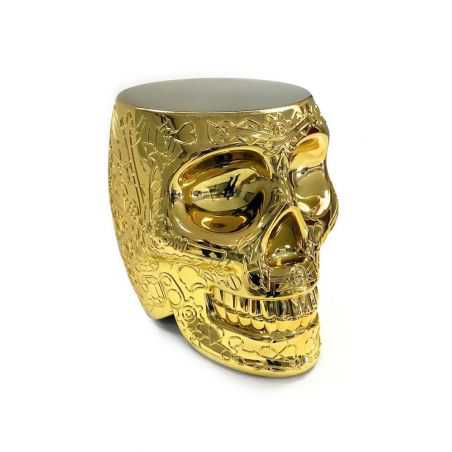 Qeeboo Mexico Skull Head Side Table Side Tables & Coffee Tables  £278.00 