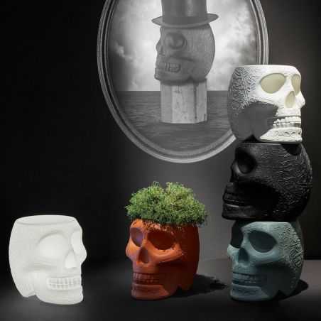 Qeeboo Mexico Skull Head Side Table Side Tables & Coffee Tables  £278.00 