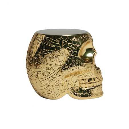 Qeeboo Mexico Skull Head Side Table Side Tables & Coffee Tables  £278.00 