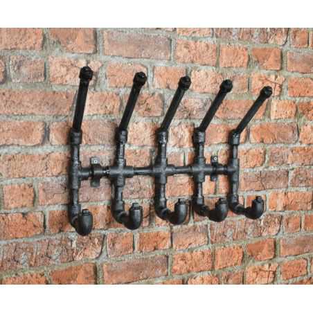 Industrial Coat Rack Vintage Wall Art Smithers of Stamford £76.