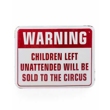 Warning Sign Wall Art  £12.00 _reduction_percent 