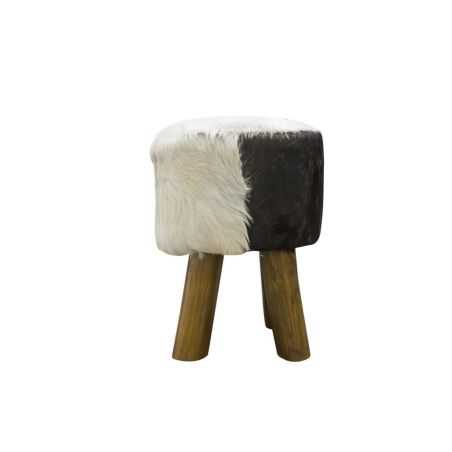 Goat Skin Fur Stool Footstools Smithers of Stamford £130.00 