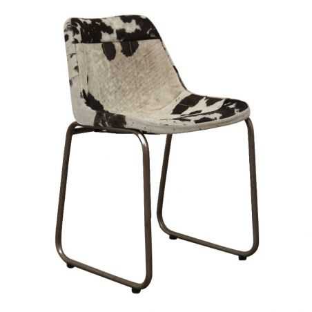 Leather Industrial Cowhide Dining Chair Smithers Archives Smithers of Stamford £222.50 