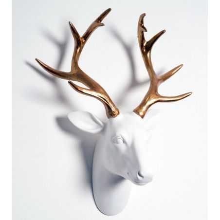 Black / White Stags Head Retro Ornaments Smithers of Stamford £69.95 