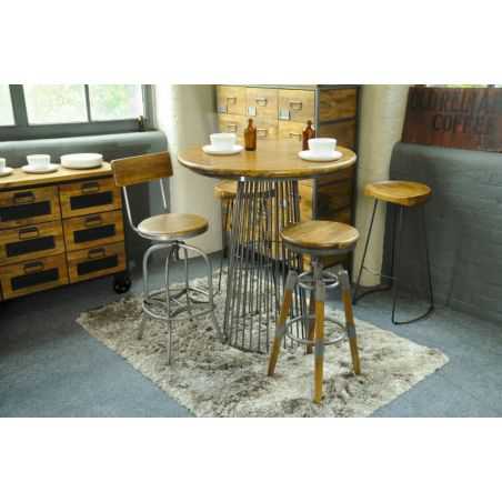 Vintage Swivel Bar Stool With Backs Industrial Furniture Smithers of Stamford £356.00 Store UK, US, EU, AE,BE,CA,DK,FR,DE,IE,...