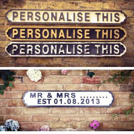 Personalised Road Signs Wall Art Smithers of Stamford £90.