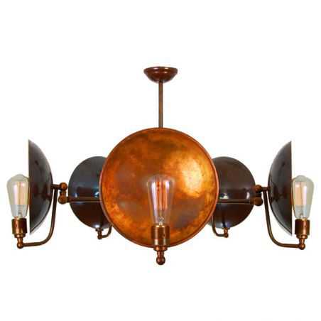 Bugsy Industrial Chandelier Lighting Smithers of Stamford £590.