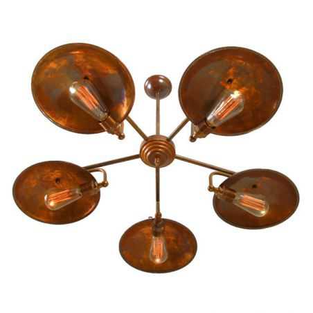 Bugsy Industrial Chandelier Lighting Smithers of Stamford £590.