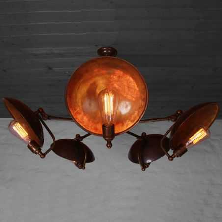 Bugsy Industrial Chandelier Lighting Smithers of Stamford £590.