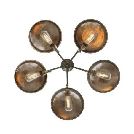 Bugsy Industrial Chandelier Lighting Smithers of Stamford £590.