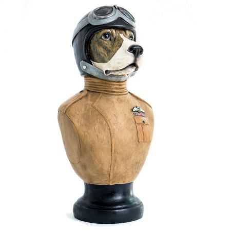 Captain Maverick Dog Head Bust Retro Ornaments Smithers of Stamford £130.00 Store UK, US, EU, AE,BE,CA,DK,FR,DE,IE,IT,MT,NL,N...