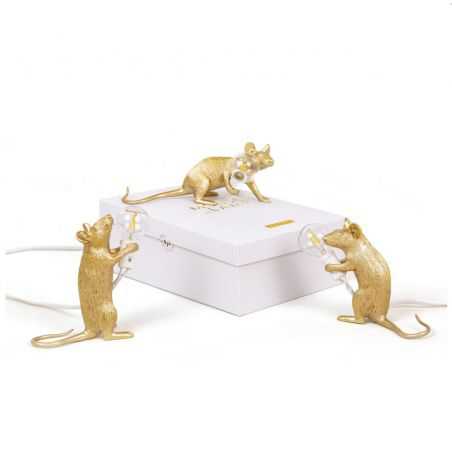 Gold Mouse Lamp Seletti Seletti £82.