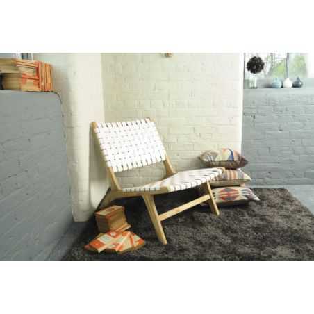 Woven Leather Chair Bedroom  £450.