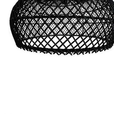 Black Rattan Pendant Ceiling Light Lighting Smithers of Stamford £187.00 