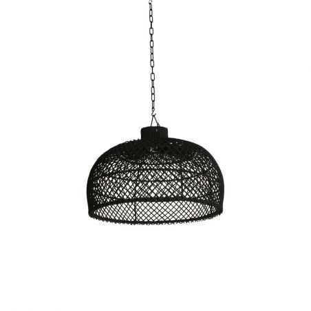 Black Rattan Pendant Ceiling Light Lighting Smithers of Stamford £187.00 